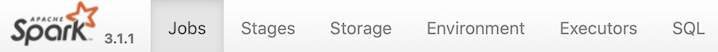 Spark UI导航条:一级入口 图片
